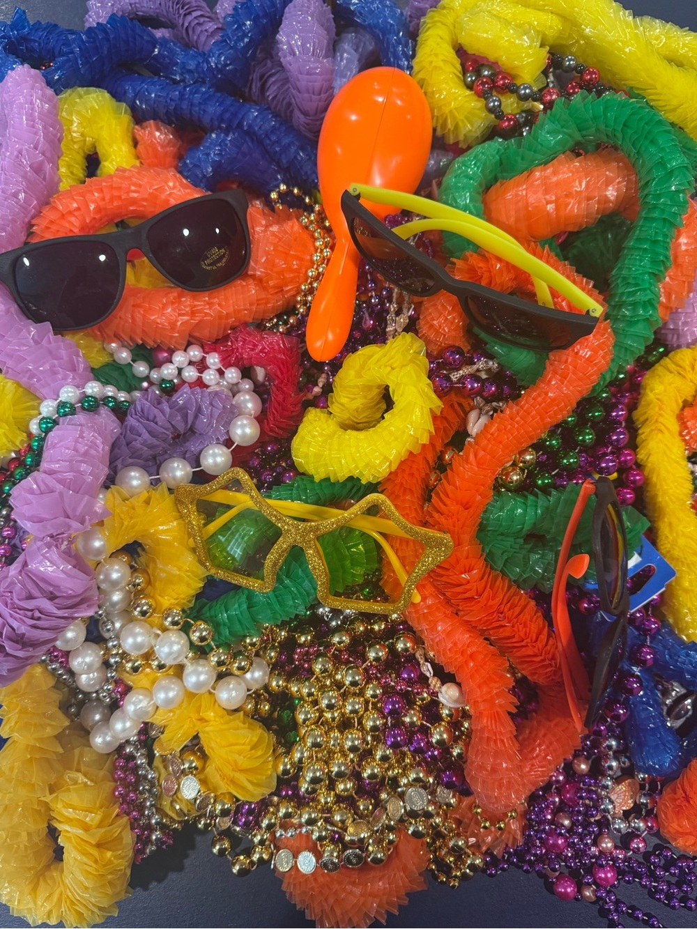 Kids Multicolor Party Lei & Bead and sunglass lot